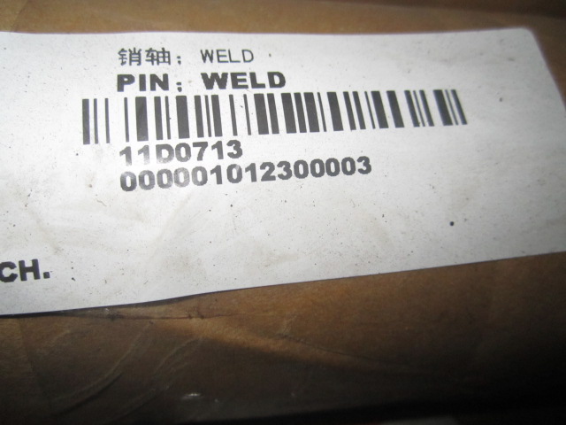 11D0713		pin; WELD