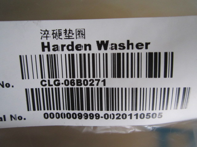 06B0271		Hardened washers; 45