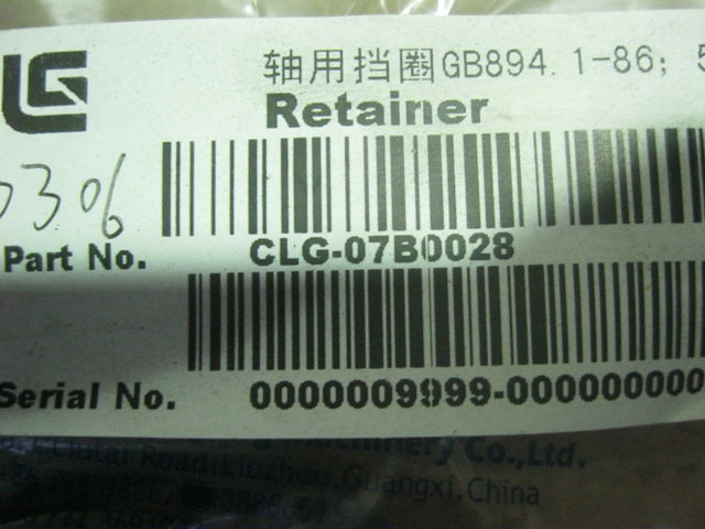 07B0028	55GB894.1-86	Retaining ring; GB894.1-86; 55; 65Mn