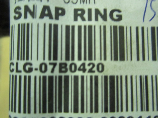 07B0420		Retaining ring; 65Mn