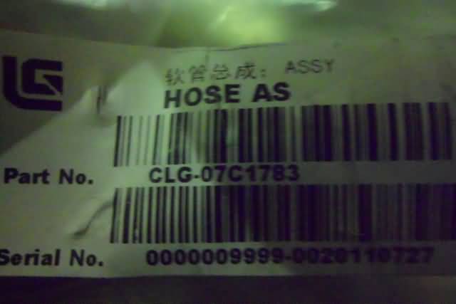 07C1783		Hose assembly; ASSY