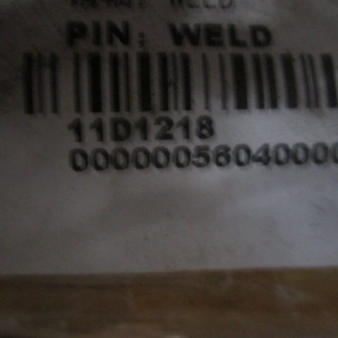 11D1218		pin; WELD	Excavator/Structural Parts	other components	7.44