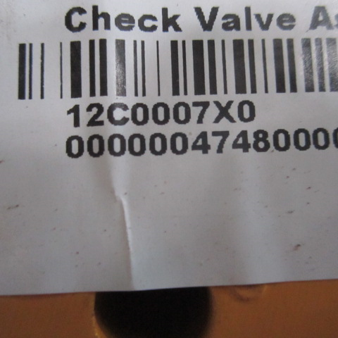 12C0007X0		Check Valve Assembly