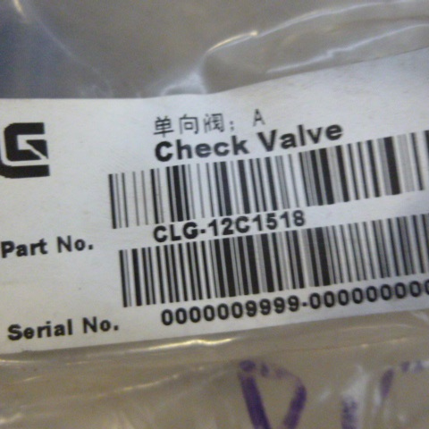 12C1518		Check valve; ASSY