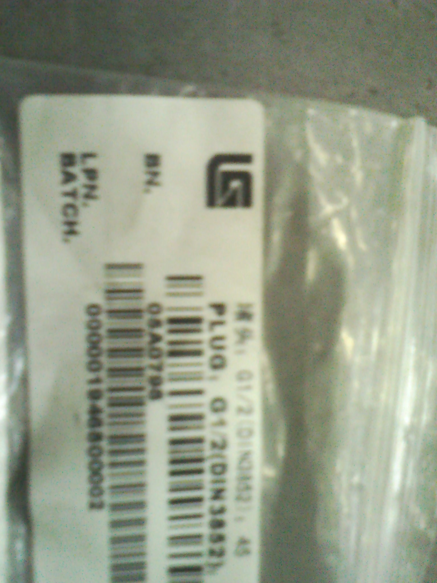 05A0798		Plug; G1/2 (DIN3852); 45